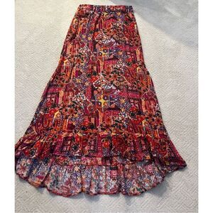 Patterson J Kincaid Patchwork Maxi Skirt